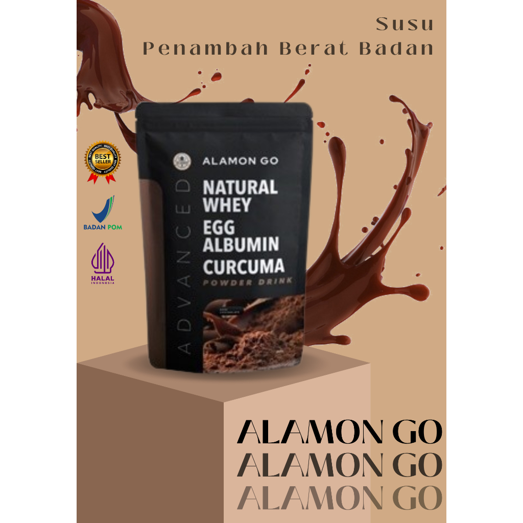 

Penambah Berat Badan | Alamon GO | Natural Whey + Albumin + Temulawak | Ribuan Testimoni Asli Susu Penggemuk Badan