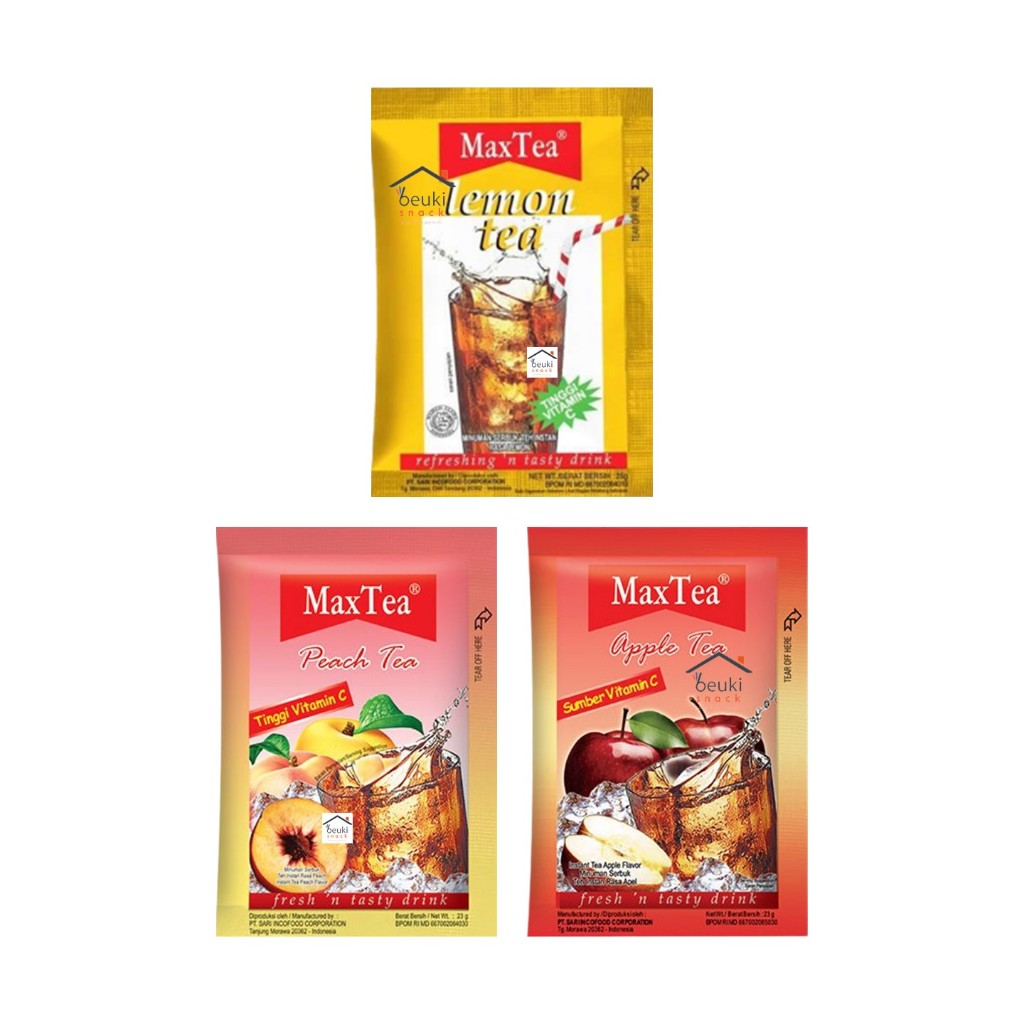 

5PCS Maxtea Rasa Buah Minuman Serbuk Teh Berbagai Varian Pilih Rasa