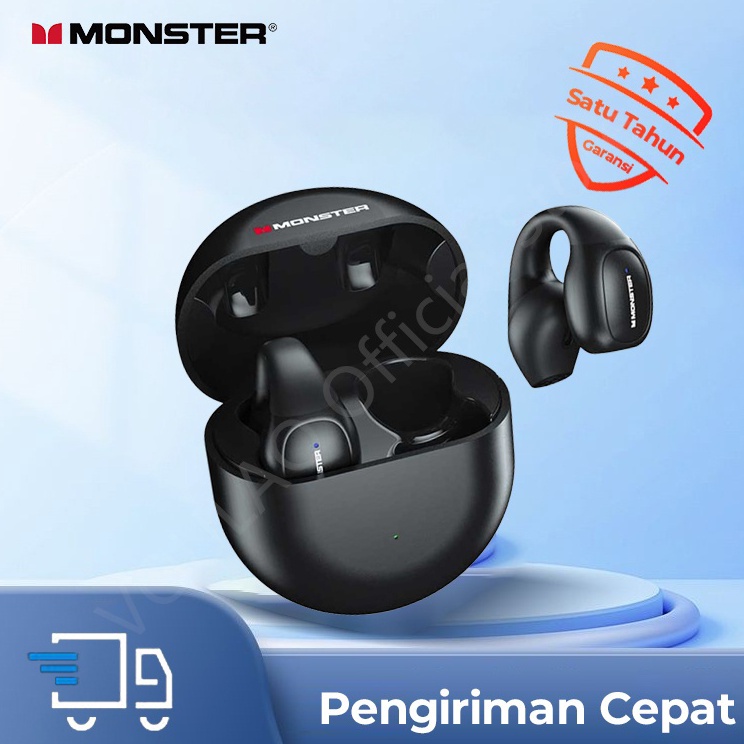 MJA Monster Open Ear 2 Pro Bone Conduction Bluetooth Wireless Sports Headphone Dengan Stereo Bernama