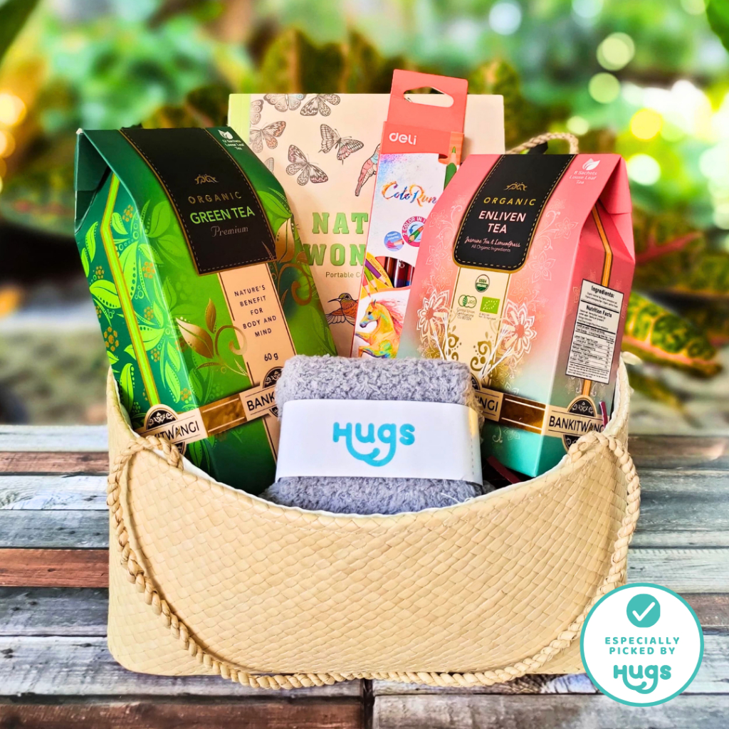 

Care Package, Get Well Hampers, Gift, Soothing drinks, Coloring books