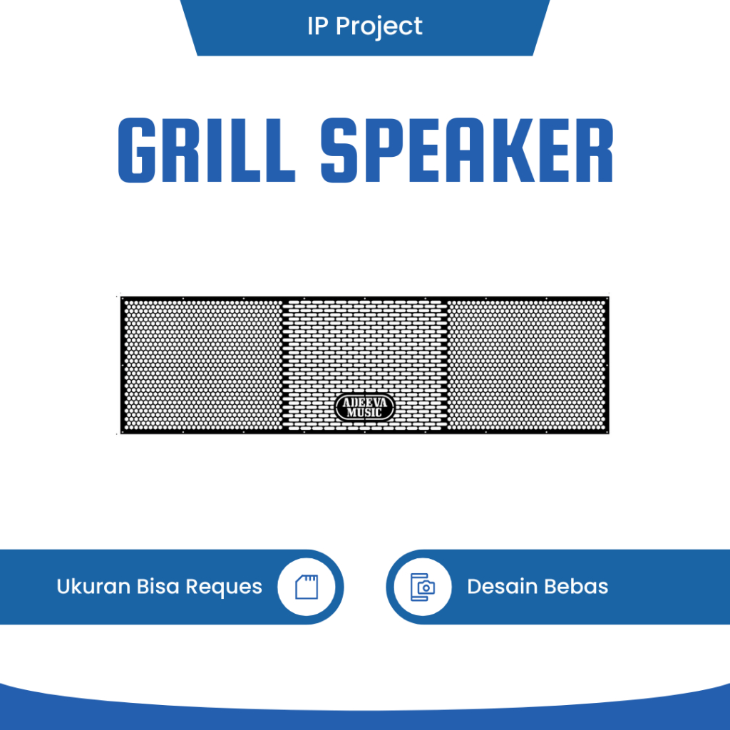 RAM Speaker Grill Sound Custom Desain Ukuran