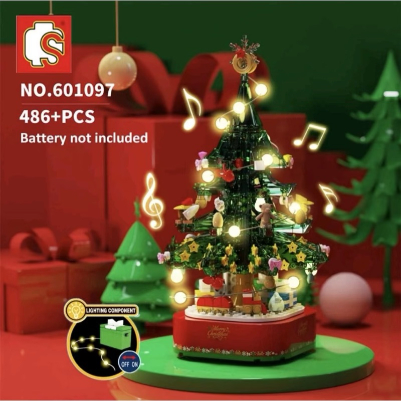 Christmas Tree Music Box Lego Pohon Christmas Unik