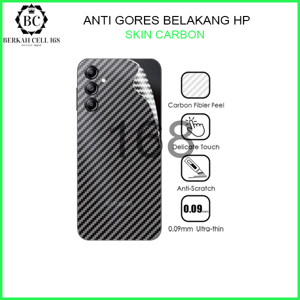 SKIN CARBON - REDMI 7/REDMI 5/REDMI 9/6A POCO F1 X3 X3 GT F2 PRO F3 M3 M4 PRO - ANTI GORES BELAKANG 