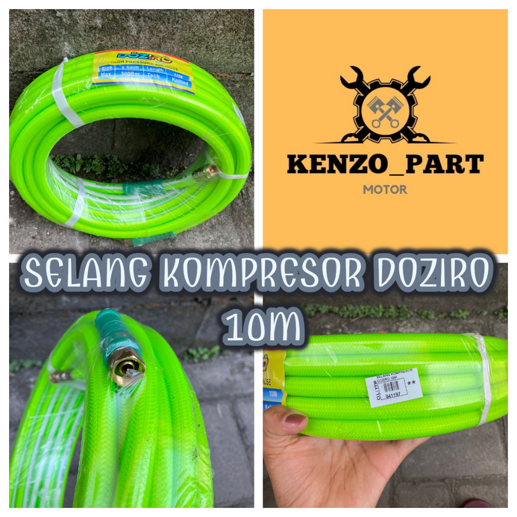 SELANG KOMPRESOR DOZIRO 10M// SELANG KOMPRESOR ANGIN 10M MEREK DOZIRO AIR HOSE COMPRESSOR