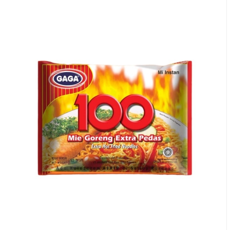 

Mie Gaga 100 Goreng Extra Pedas 88g