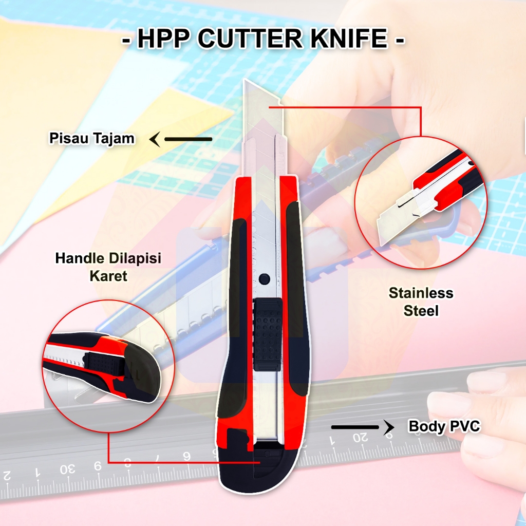 

HPP CUTTER KNIFE - SILET PEMOTONG KERTAS