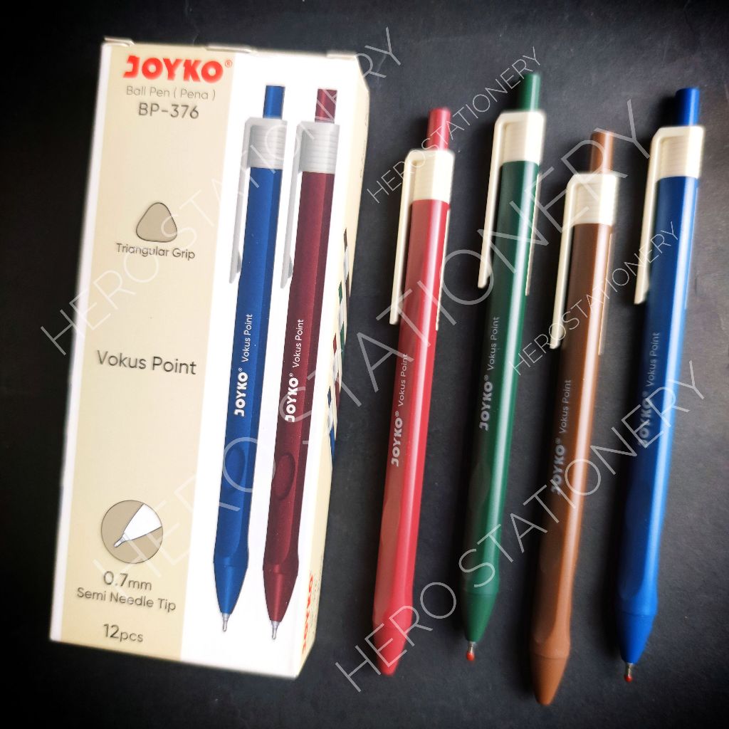 

Joyko pen bolpen focus vokus point 0.7 mm BP-376 . 12 unit