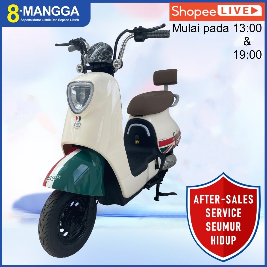 [After-sales Service Seumur Hidup] Sepeda Listrik SAIGE LOVA E-Bike Sepeda Motor Listrik Dewasa Warn