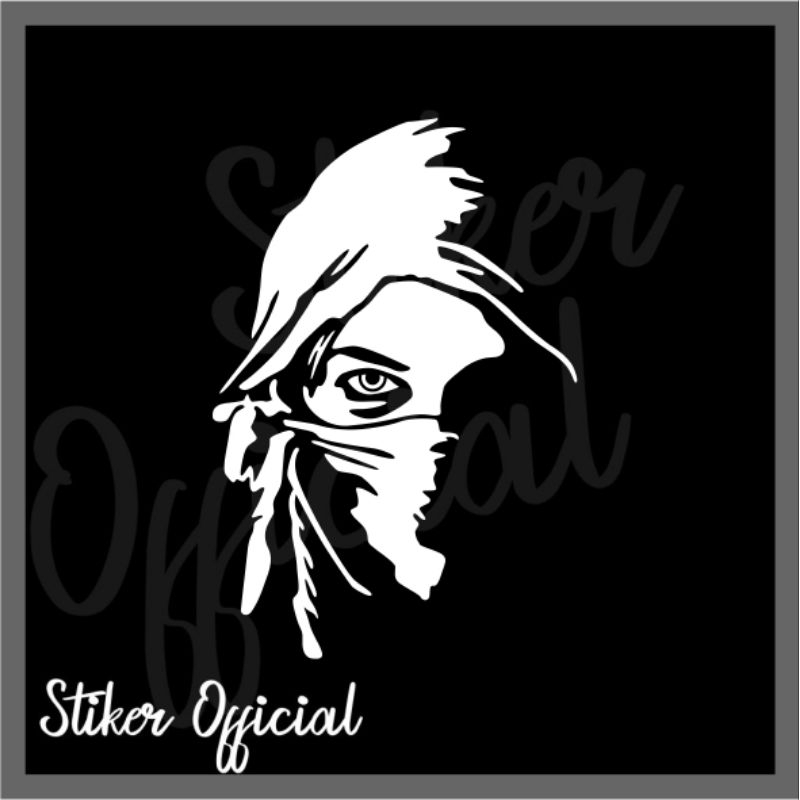 

sticker sketsa keran, bawah bisa tambah nama, free palestine