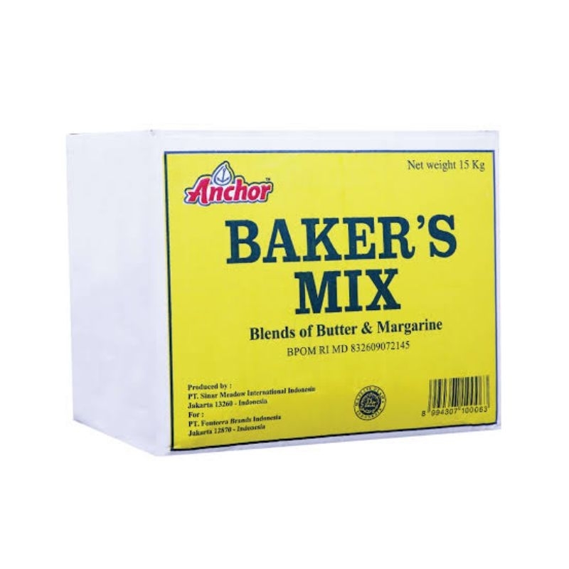 

Bakers Mix Anchor Blends Of Butter and Margarine - 15kg