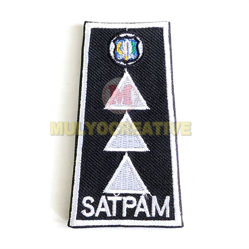 PANGKAT SATPAM PDH PUTIH BORDIR TEBAL BERKUALITAS
