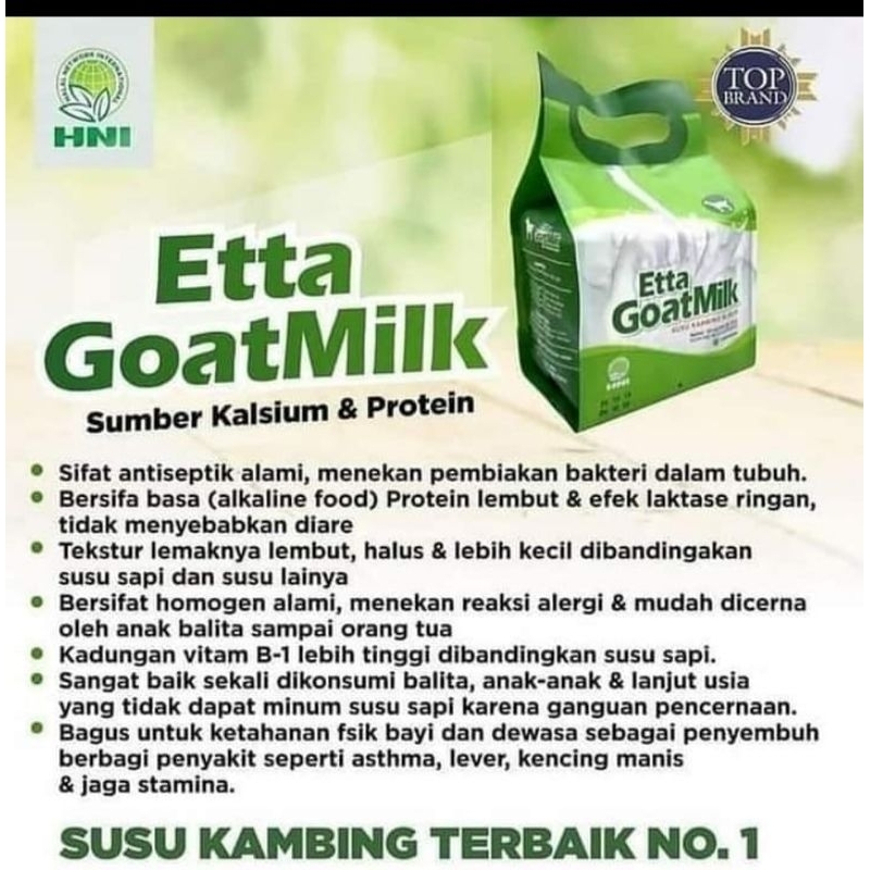 

SUSU KAMBING ETAWA ETTA GOAT MILK HNI HPAI