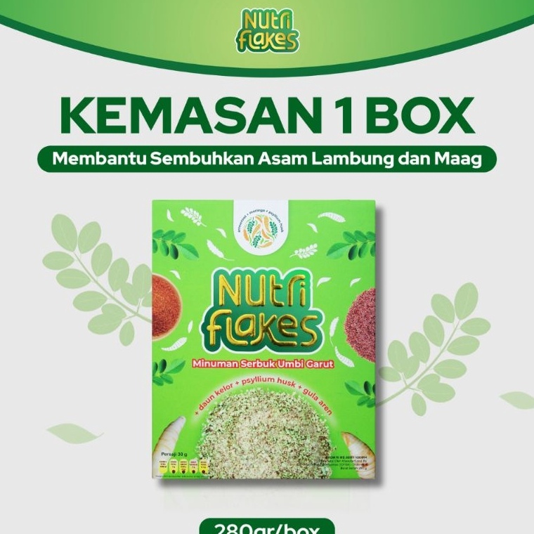 

ART B16I Nutriflakes Seral Umbi Garut Atasi Asam Lambung Maag Kronis