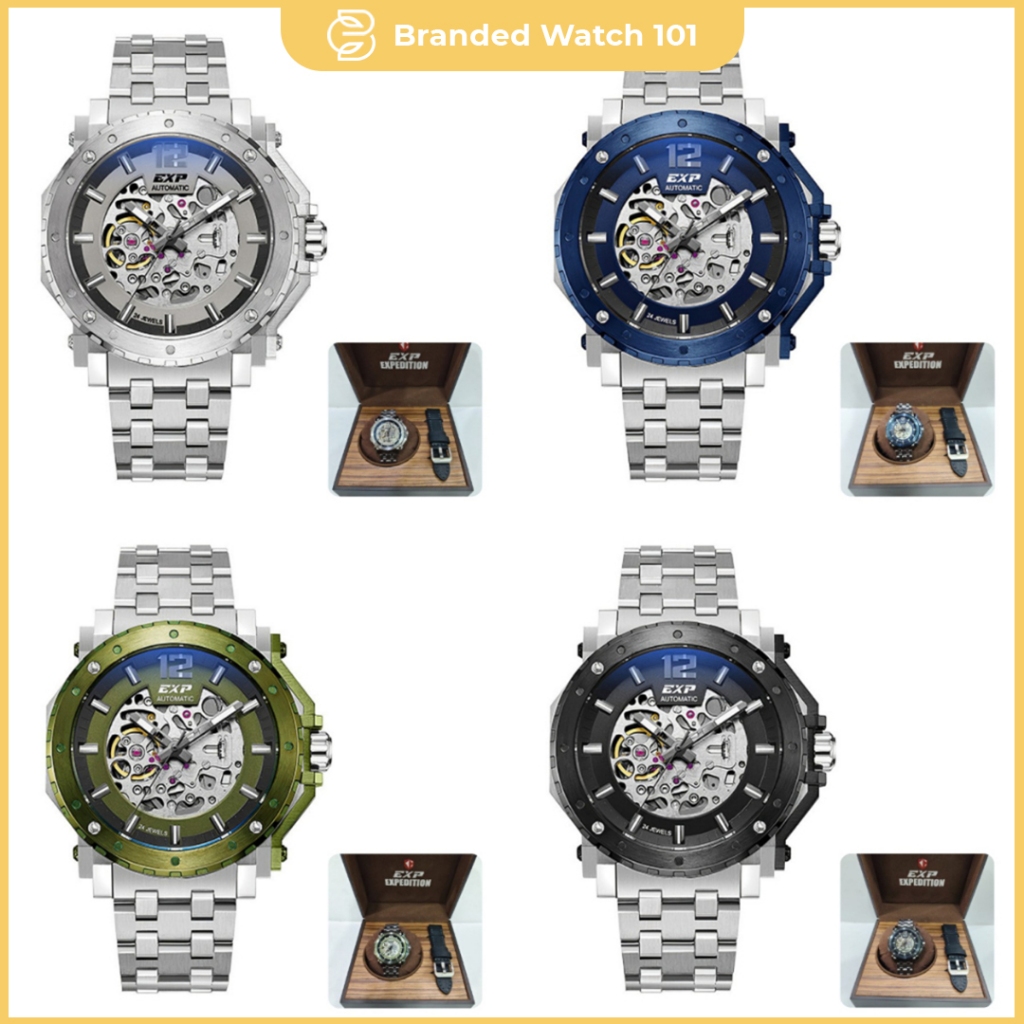 ORIGINAL Jam Tangan Pria Expedition Automatic E 6402 / E6402 / 6402 / E 3009 / E3009 / 3009 Garansi 