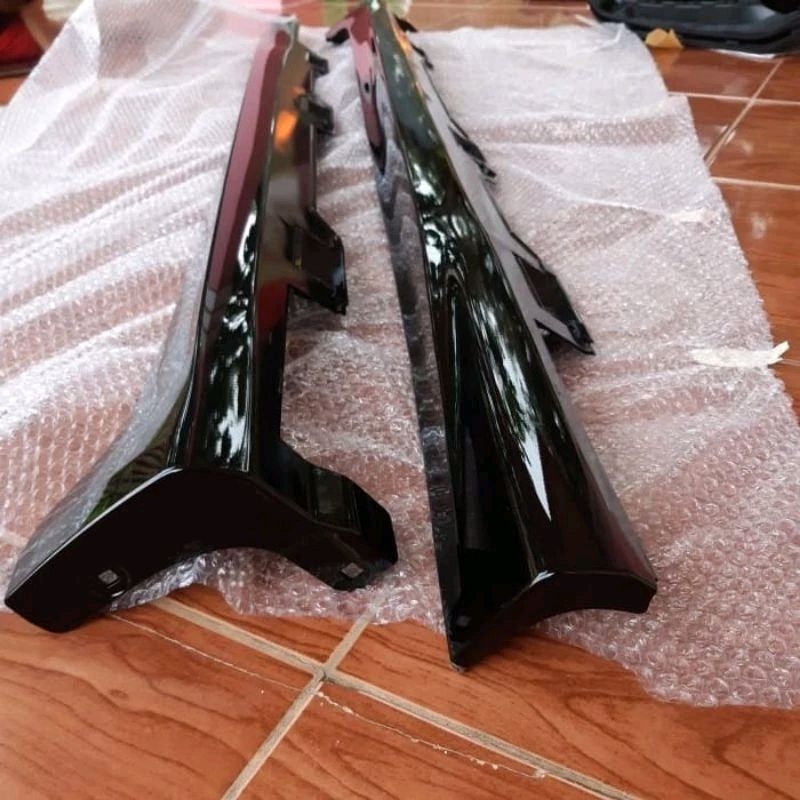 BODYKIT SIDE KIRT SIDESKIRT BODY SAMPING SIDEKIRT BRIO 2019 SAMPAI 2025 HITAM CRYSTAL BLACK ORIGINAL