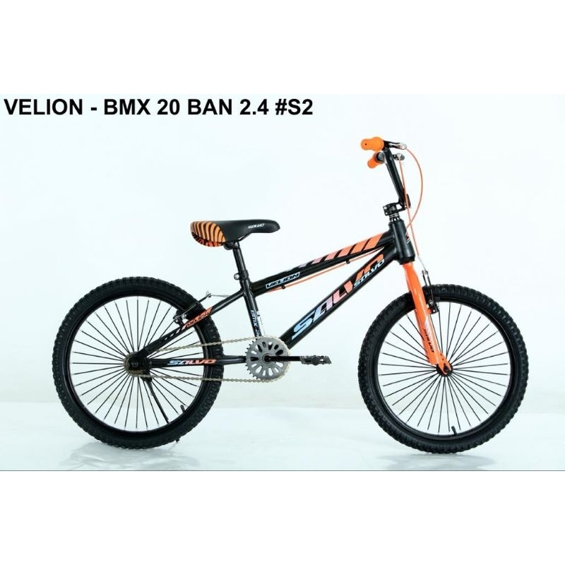 sepeda BMX 20" sepeda anak 9 tahun BMX 20 ban 2.4 Velion salvo