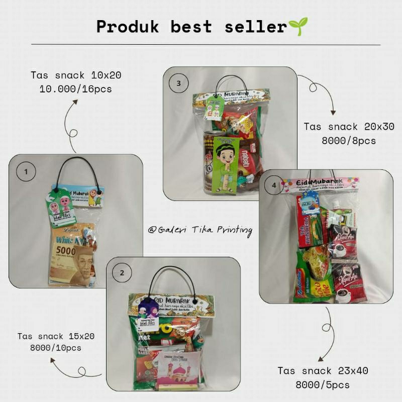 

(ISI 1 pcs) TAS SNACK LEBARAN 10x20cm HARGA 1 SET PLASTIK LABEL DAN TALI BISA UNTUK THR ULANG TAHUN NATAL SOUVENIR AMPLOP LEBARAN PERNIK IDUL FITRI yang MURAH