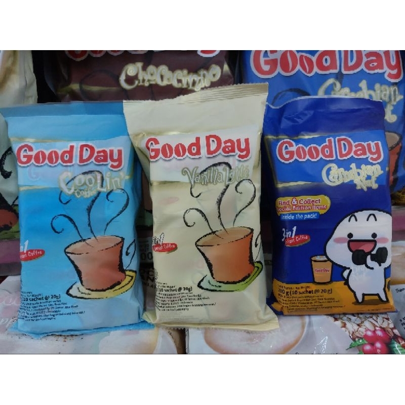 

KZ - good day instan coffe vanila latte, coolin, carrebian nut isi 10x20g