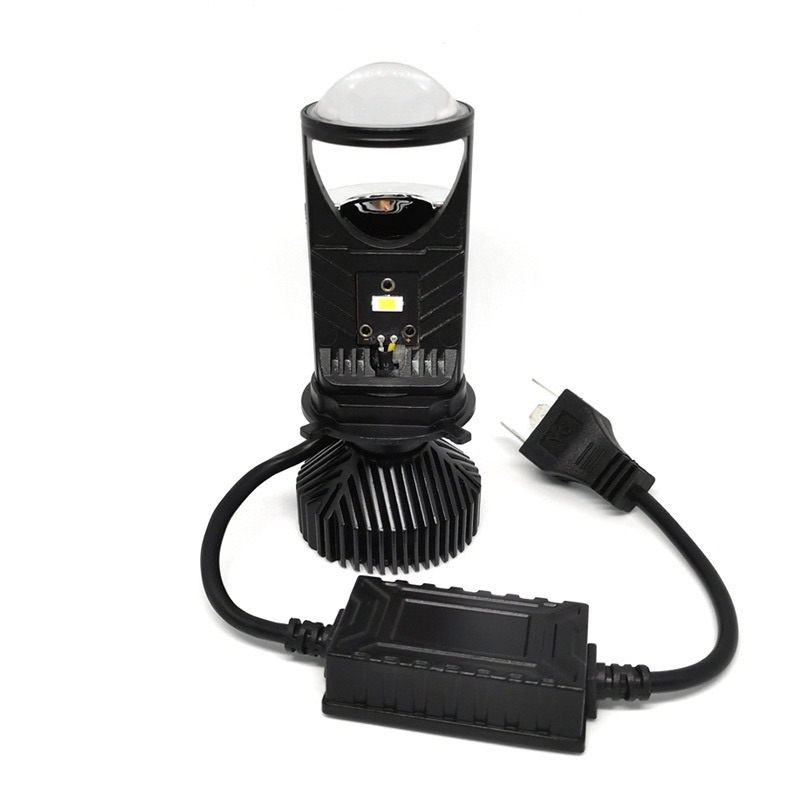 Lampu Utama Led Headlamp Projector H4 Mini Projector Lens 30 Watt Jauh Dekat LPM Mobil Motor Y6 Y6D 