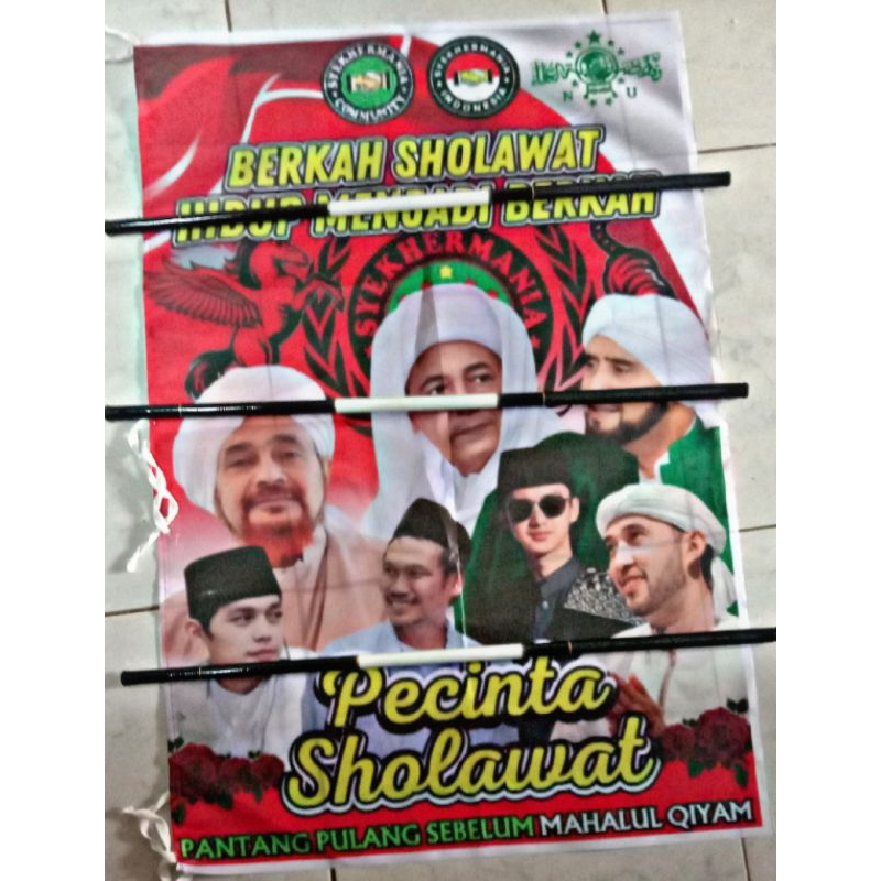 Bendera Majlis Sholawat Set Lengkap Berkah Sholawat Habib Syekh Habib Lutfi Dan Lain Lain