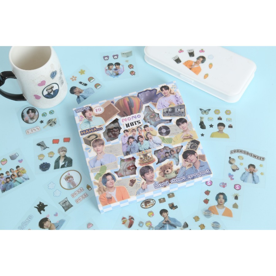 

Stiker Anak Lucu Unik Viral Karakter KPOP Sticker Waterproof 100 pcs