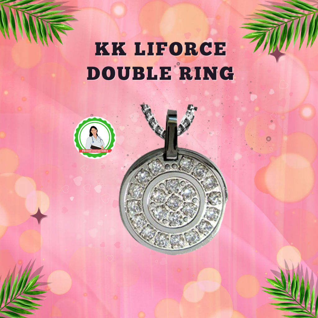 KK LIFORCE Double Ring Kalung Kesehatan Anti Radiasi Original KK Indonesia