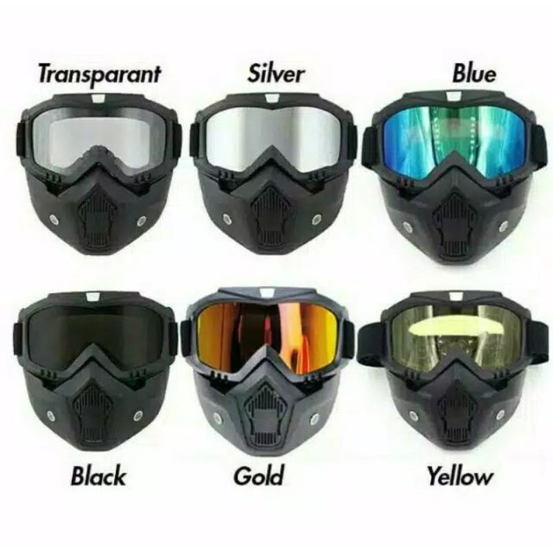 TaffSPORT BOLLFO Kacamata Goggles Mask Motor