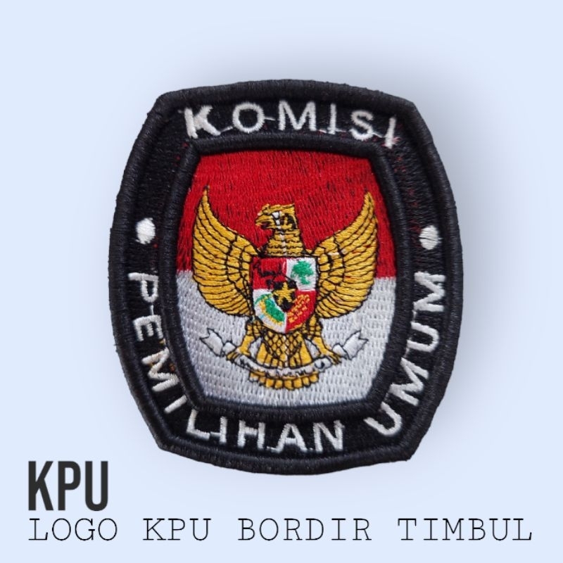 Bordir Timbul Logo KPU