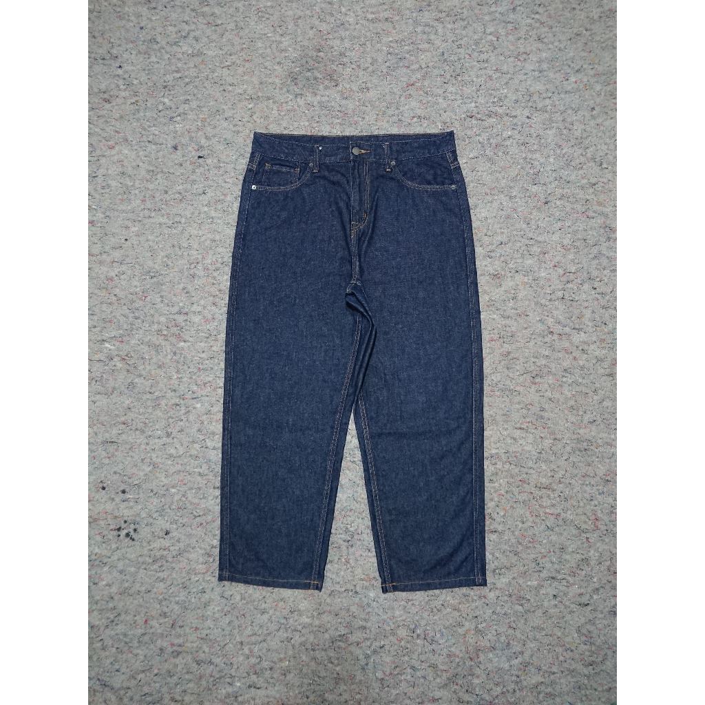 Spao blue indigo denim size 35 baggy jeans relaxed