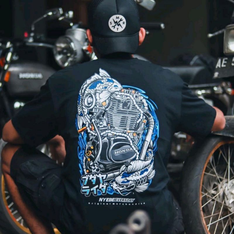 KAOS NYEBE EVERYDAY ORIGINAL || TERBARU KAOS CB MURAH NYEBE EVERYDAY V2 "ENGINE FISH"