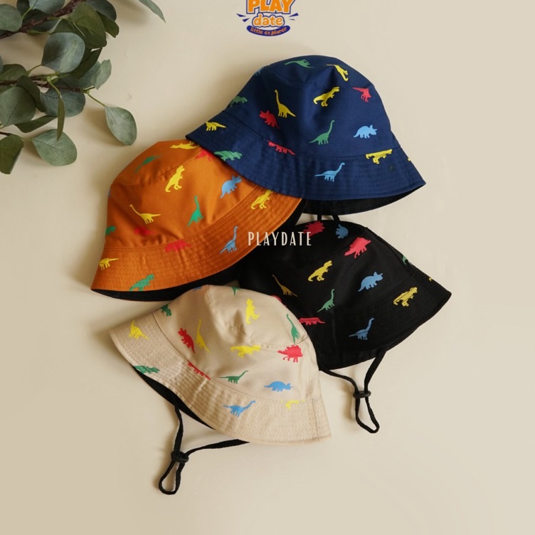 Pasti Laris  Bucket Hat Anak Polos Topi Anak Dino Kupluk Anak Topi Rimba Topi Piknik Anak Laki Laki 