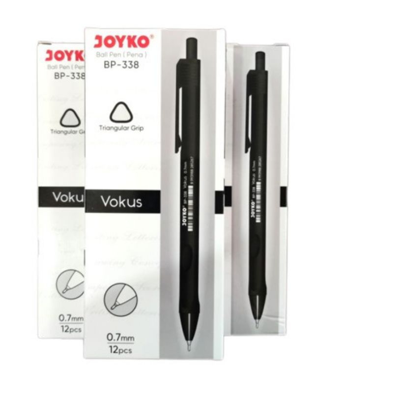 

pulpen joyko BP-338 Vocus 0.7 mm Retractable tinta hitam