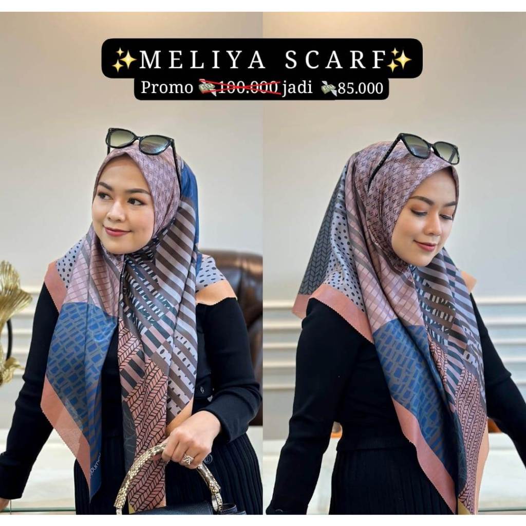 Journey Scarves MELIYA Kerudung Reguler Motif Terbaru 2024