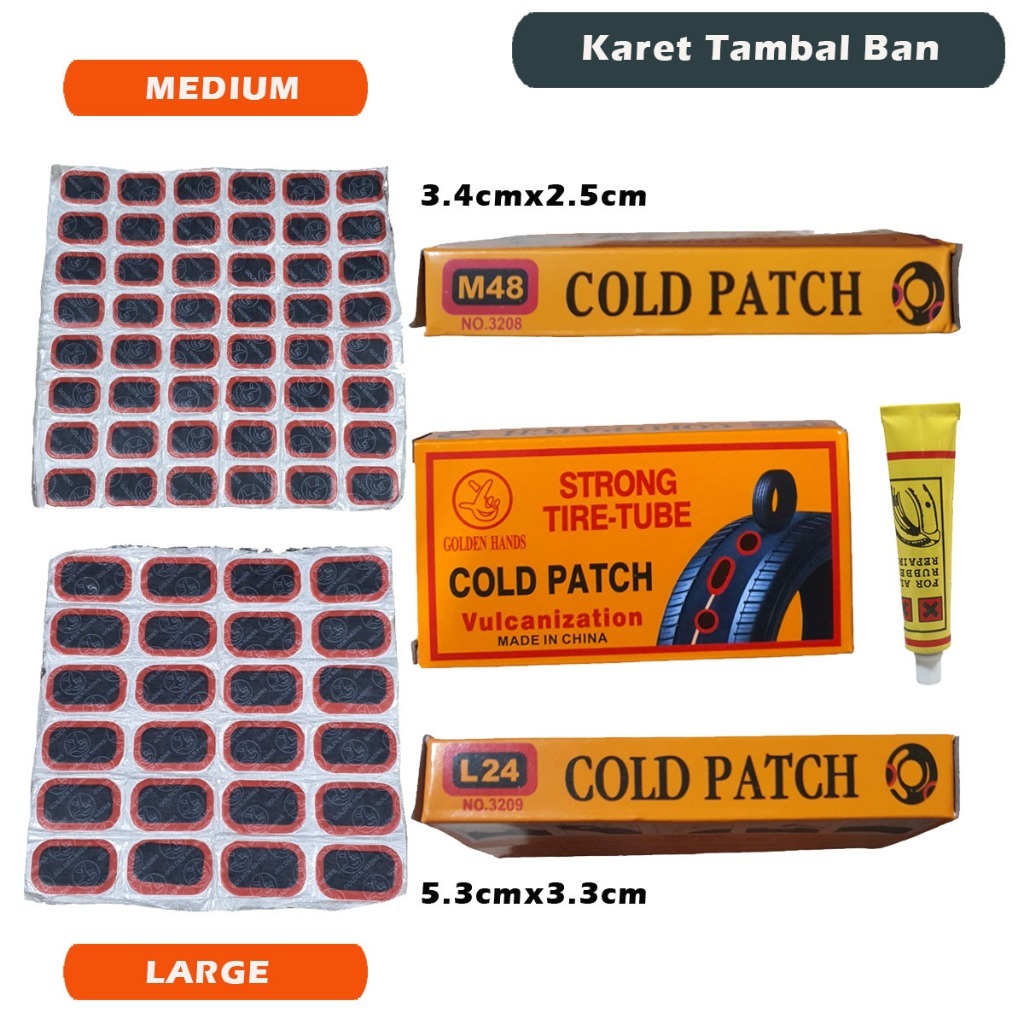 IDEKU Tip Top Tambal Ban Cold Patch Penambal Ban Motor Mobil - Alat Tambal Ban Tanpa Bakar Tambal Ba