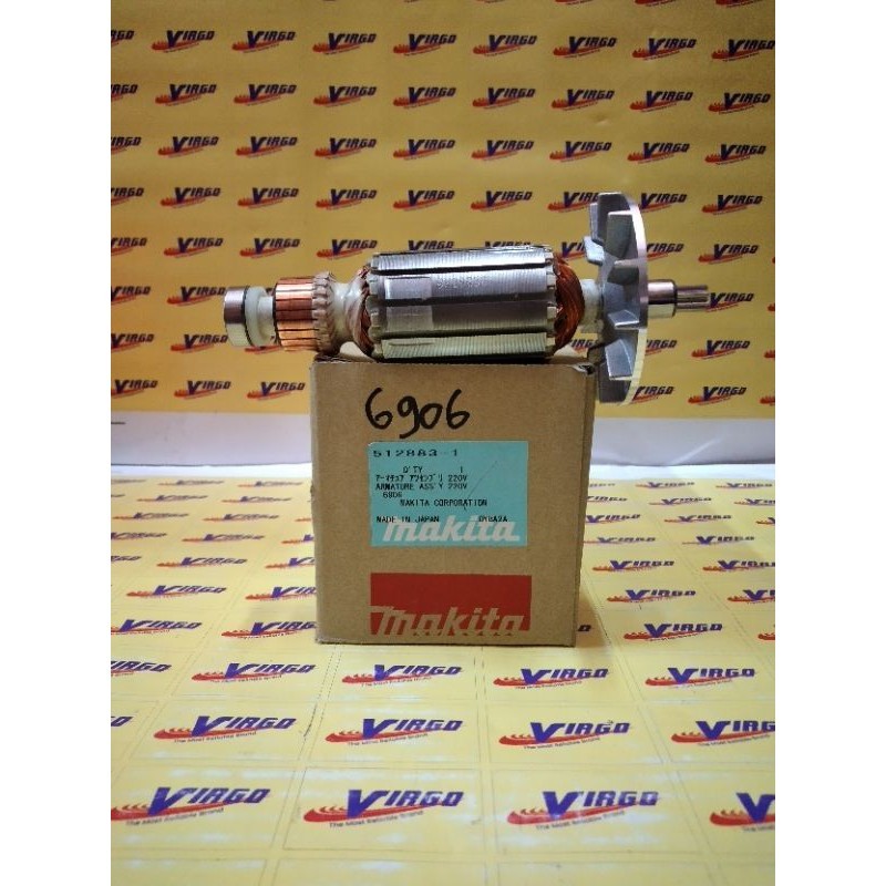 ORI MAKITA 6906 ARMATURE ANGKER ASLI ORIGINAL FOR MESIN AIR IMPACT WRENCH 3/4" MAKITA 6906