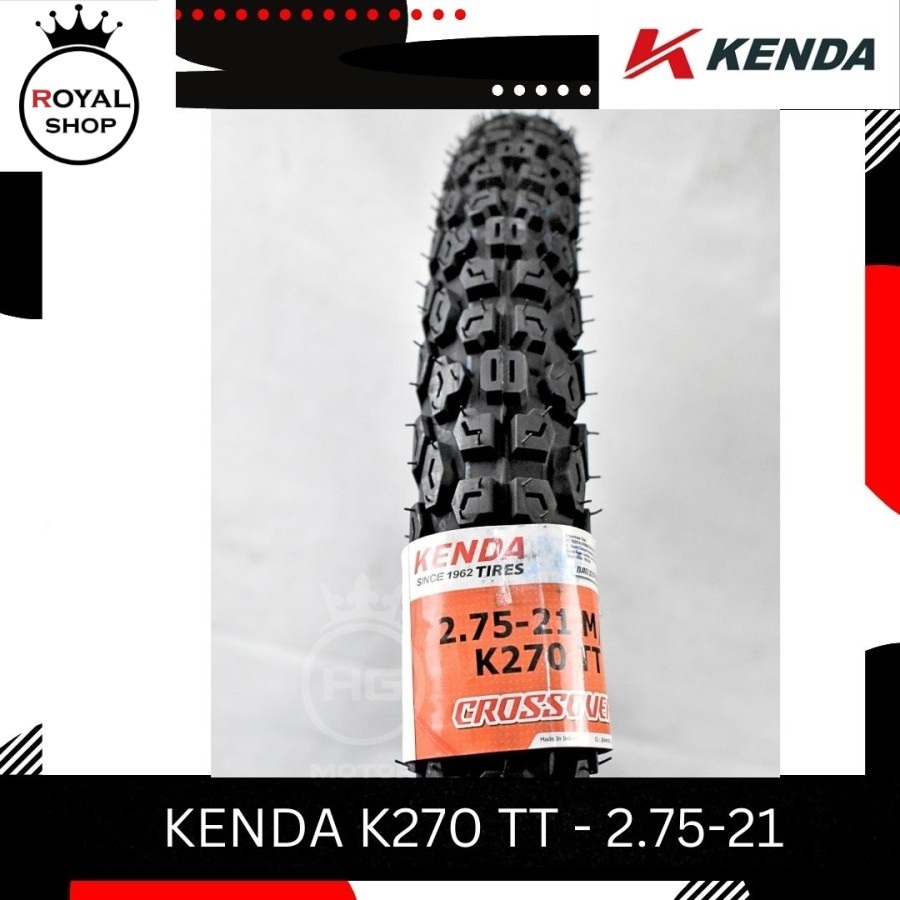 BAN KENDA K270 410 RING 18 275 RING 21 BAN DUAL PURPOSE CRF/KLX/WR155 - 410-18