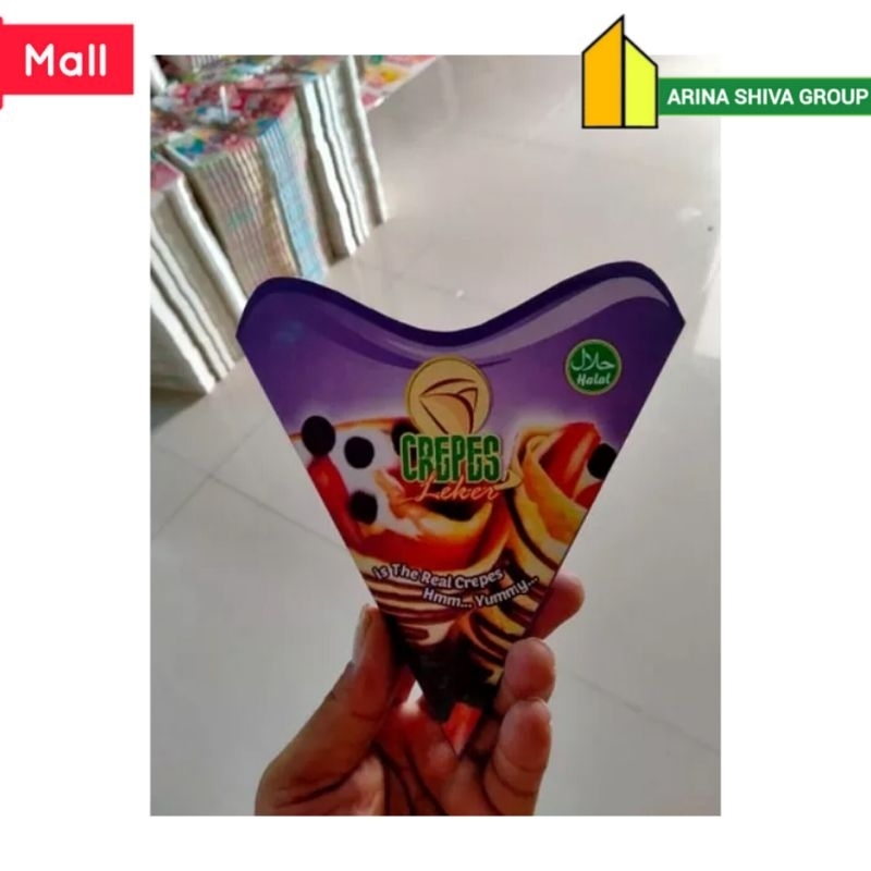 

[PAKET USAHA] 400 LEMBAR KEMASAN CREPES LIPAT JUMBO BAHAN DUPLEK PUTIH SUPER QUALITY | KERTAS LEKER KREPES CRISPY HIGH QUALITY | BOX LEKKER WAFFLE CROFFLE MURAH PRODUK TERBARU | TOKO KEMASAN ONLINE | TOKO ANEKA KEMASAN OFFICIAL | SHIVACORP 2004