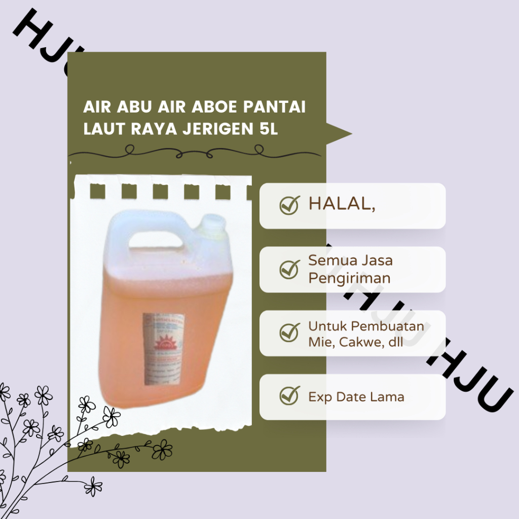 

Air abu air aboe pantai laut raya jerigen 5L