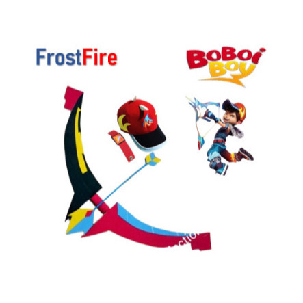(Bisa COD) Senjata dan Topi Boboiboy Frostfire Boboboy free gelang