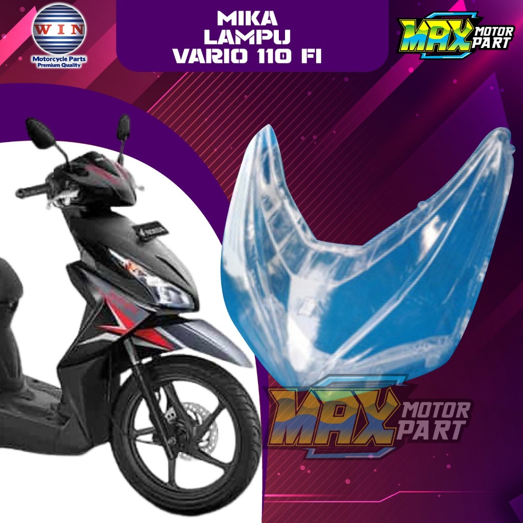 MIKA LAMPU HONDA VARIO 110 FI KACA MIKA LAMPU HONDA VARIO 110 FI MERK WIN