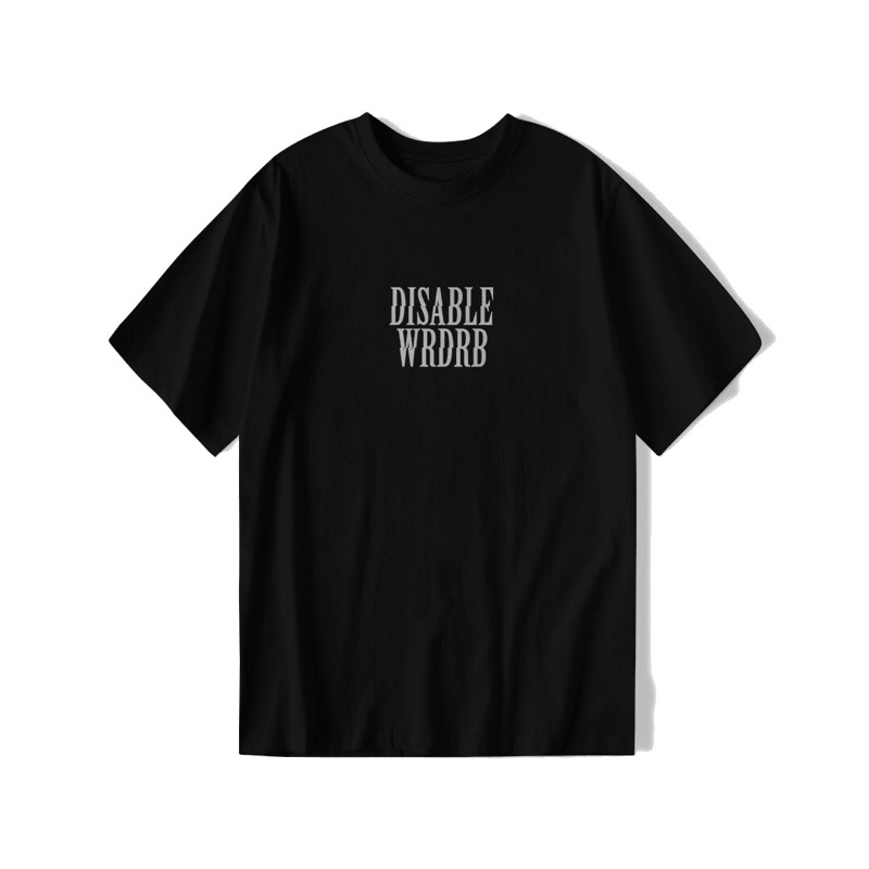 DISABLE T-Shirt | Kaos Disable Hitam Black | MTD 661