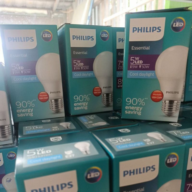 lampu philips essential 5 watt