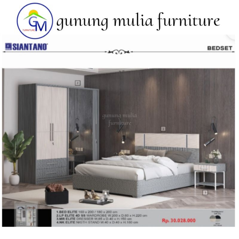 Bed Set Kamar Tidur Siantano 3