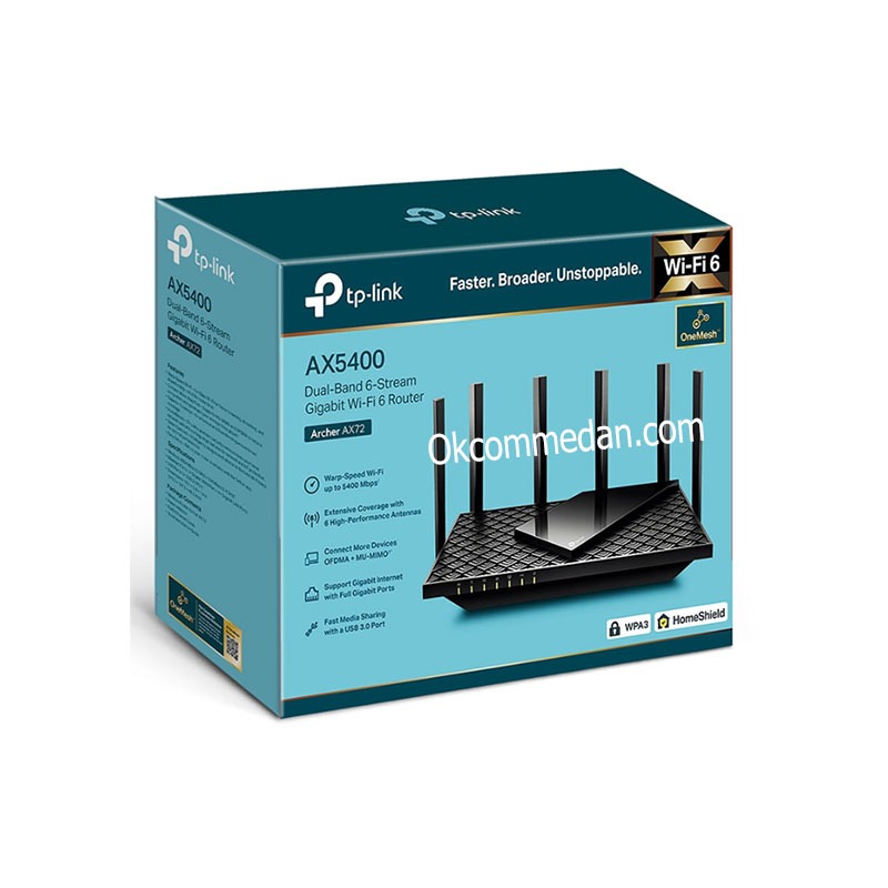 Tplink Archer AX72 Gigabit Wi-Fi 6 Router AX5400