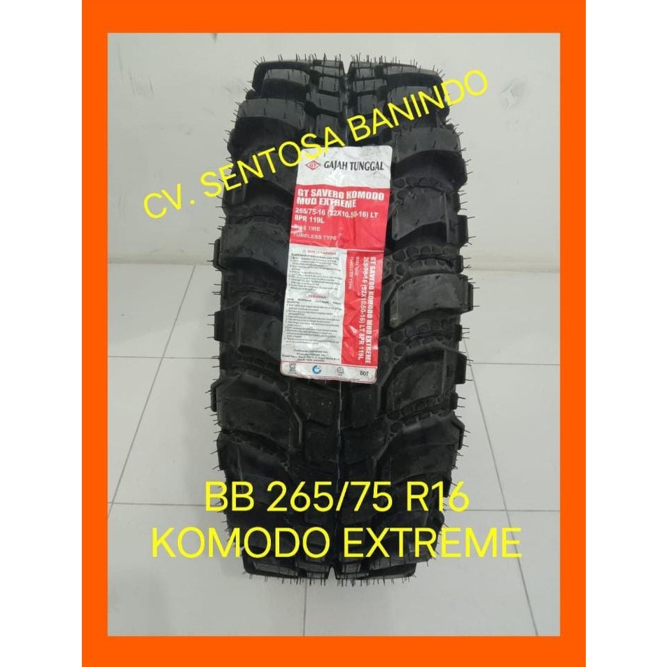 BAN BARU 265/75 R16 GT KOMODO EXTREME