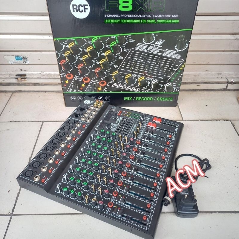 MIXER AUDIO RCF F8XR MIXER 8 CHANNEL USB MP3 BLUETOOTH