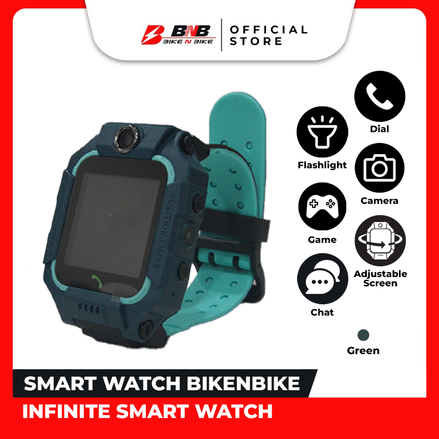 Jam Tangan Pintar Anak Infinite Digital Rotasi 360 Dua Kamera (Pakai Simcard, GPS) - BikeNBike-5