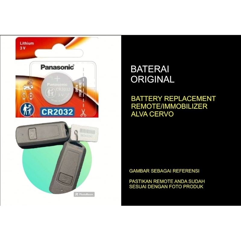 baterai remote kunci keyless Alva Cervo