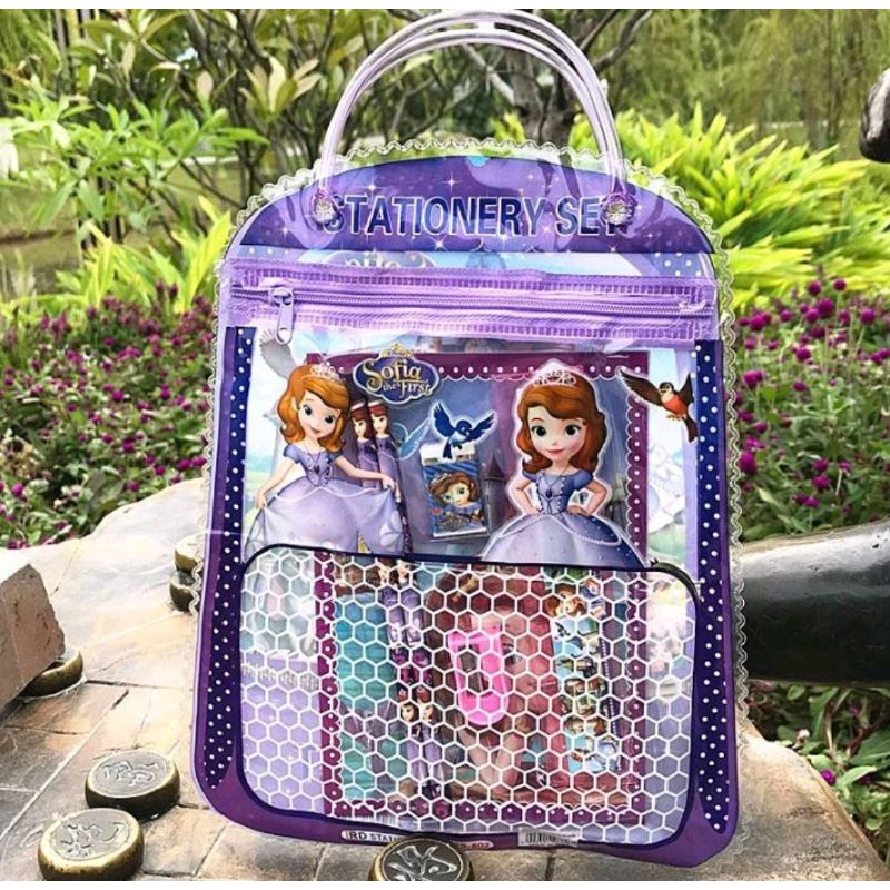 

KAMIDA STORE stationary set 6in1 tas mika alat tulis sekolah hampers ultah