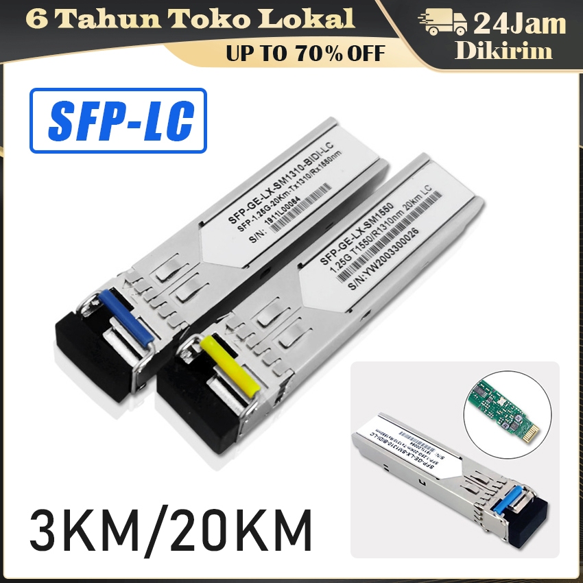 Single mode SC Connector Optical fiber Transceiver Huawei Compatible bidi 1.25g 1310/1550 3km/20km s